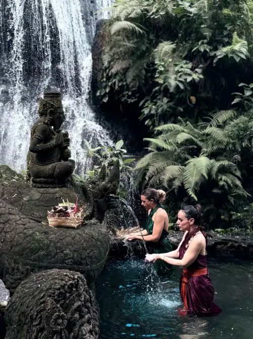 Traditional Balinese Melukat holy water purification spiritual ritual by Bali Assist Co
