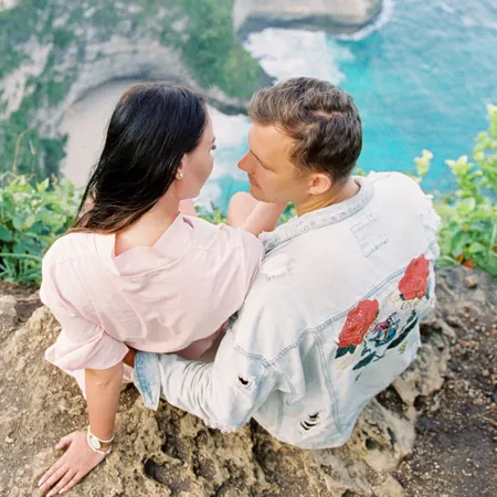 Honeymoon couple Chloe and Ryan from New Zealand reviewing luxury travel experience with Bali Assist Co
