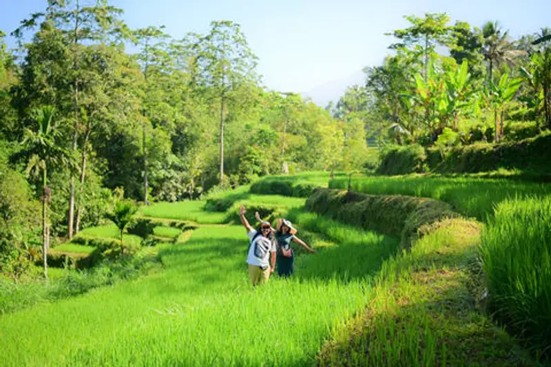 Private rice field trekking walk through traditional Bali villages by Bali Assist Co