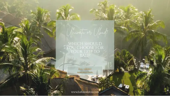 Ubud vs Uluwatu for Honeymoon - Luxury jungle view comparing Ubud vs Uluwatu in Bali by Bali Assist Co